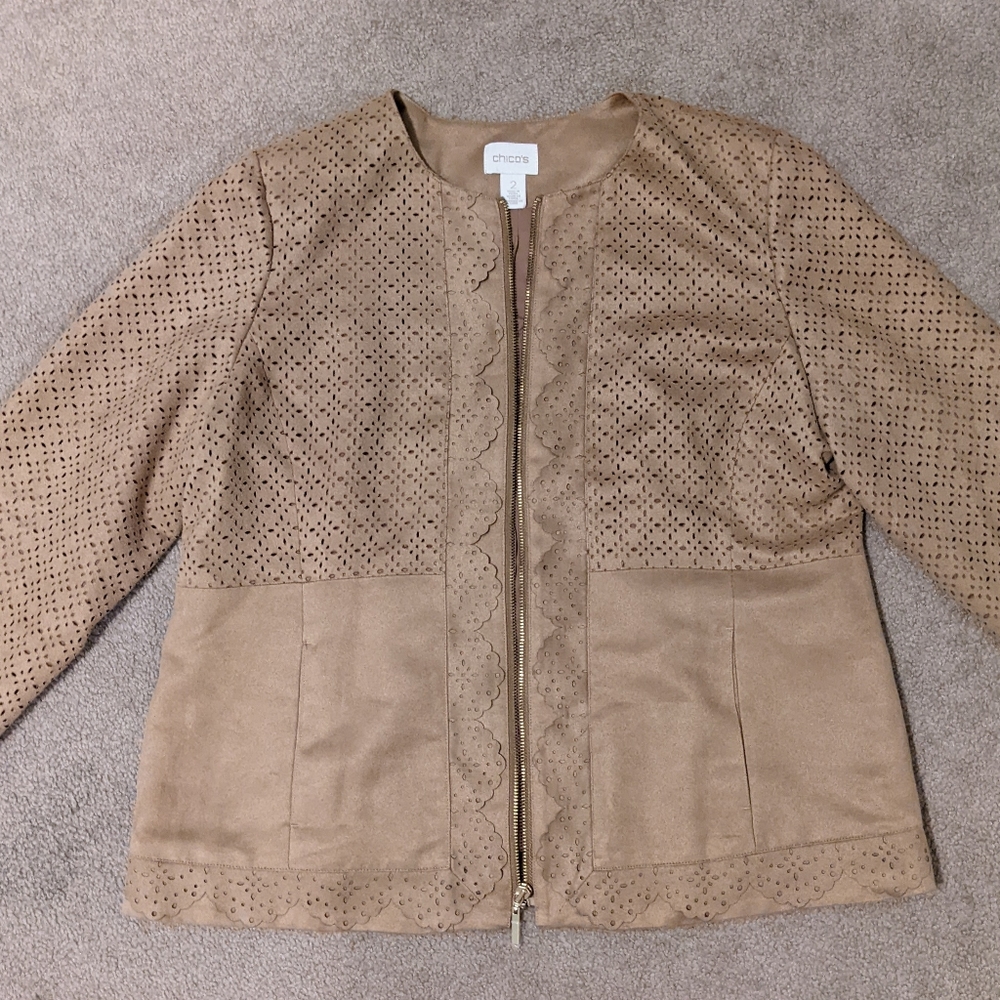 Faux Suede Jacket